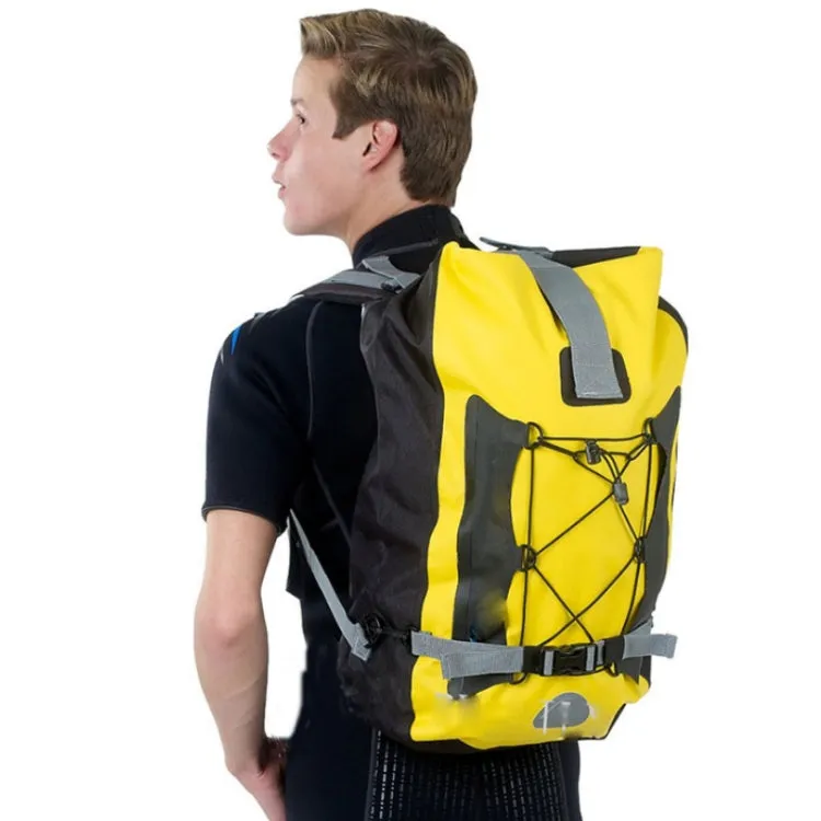 LONGHIKER Outdoor Diving Fin Backpack Drifting Swimming Fishing Ski Bag(Yellow)