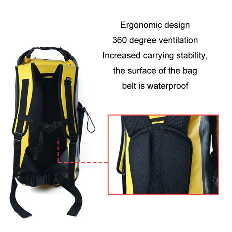 LONGHIKER Outdoor Diving Fin Backpack Drifting Swimming Fishing Ski Bag(Yellow)