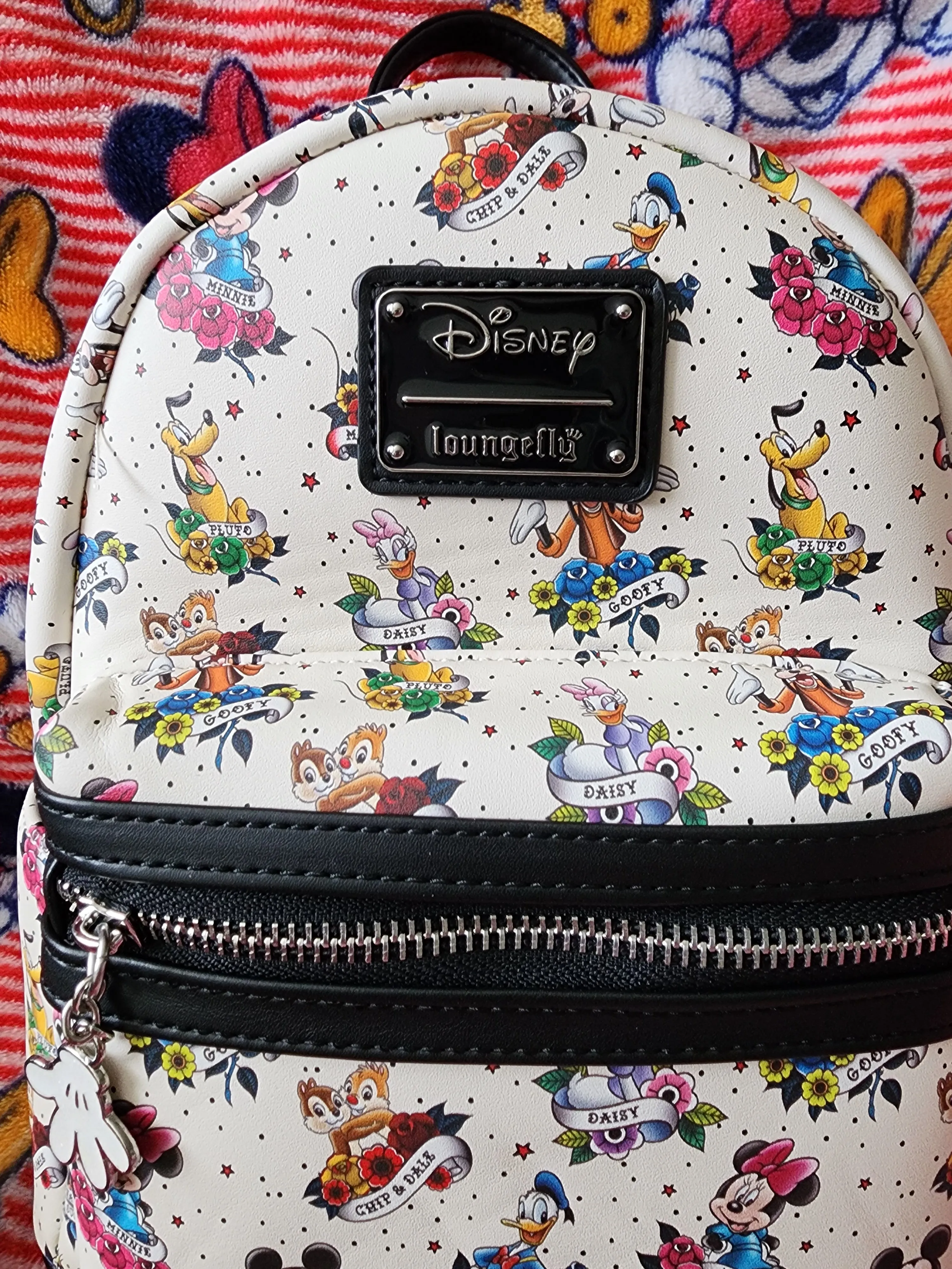 Loungefly Disney Mickey and Friends Tattoo Backpack