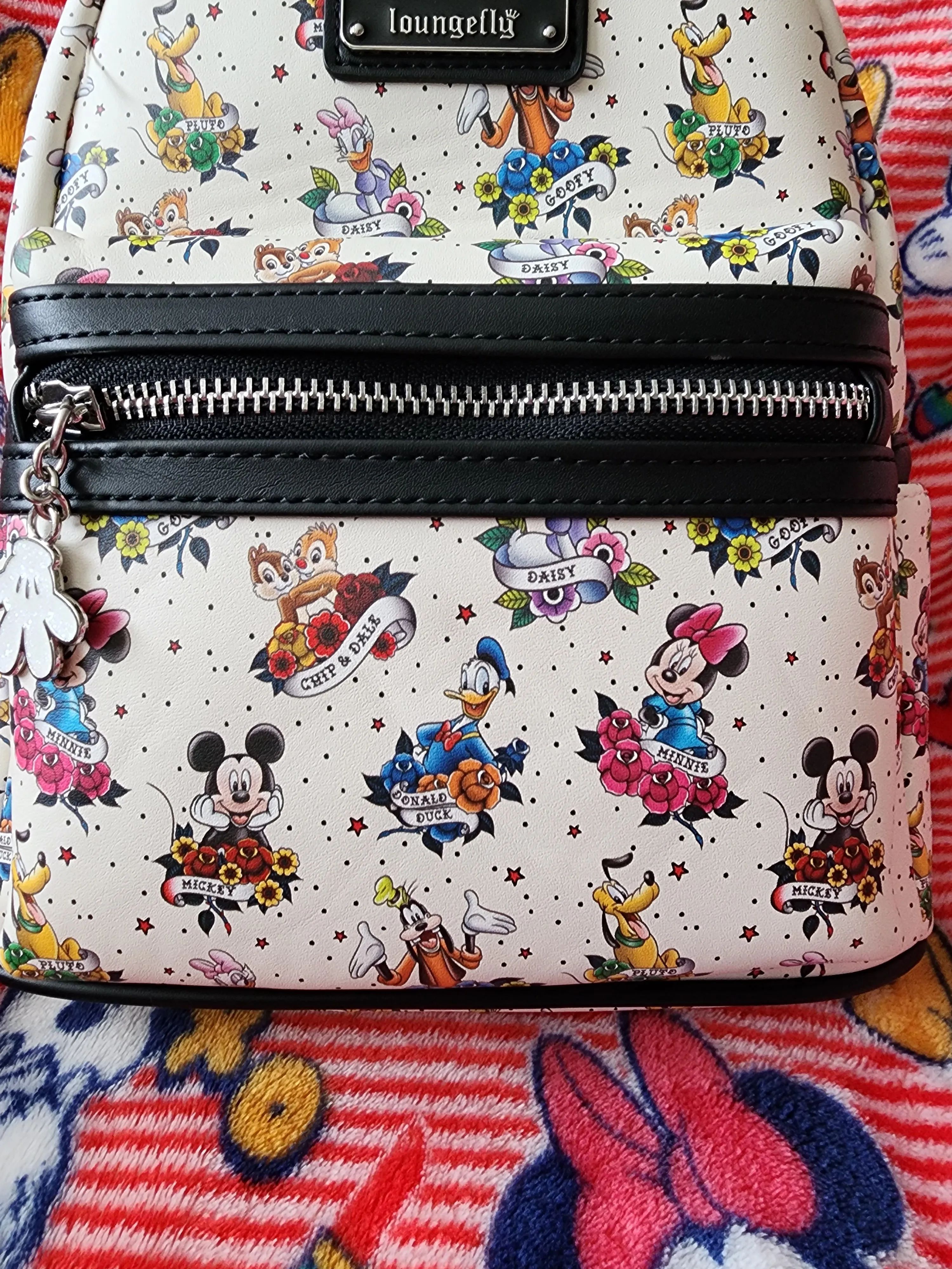 Loungefly Disney Mickey and Friends Tattoo Backpack