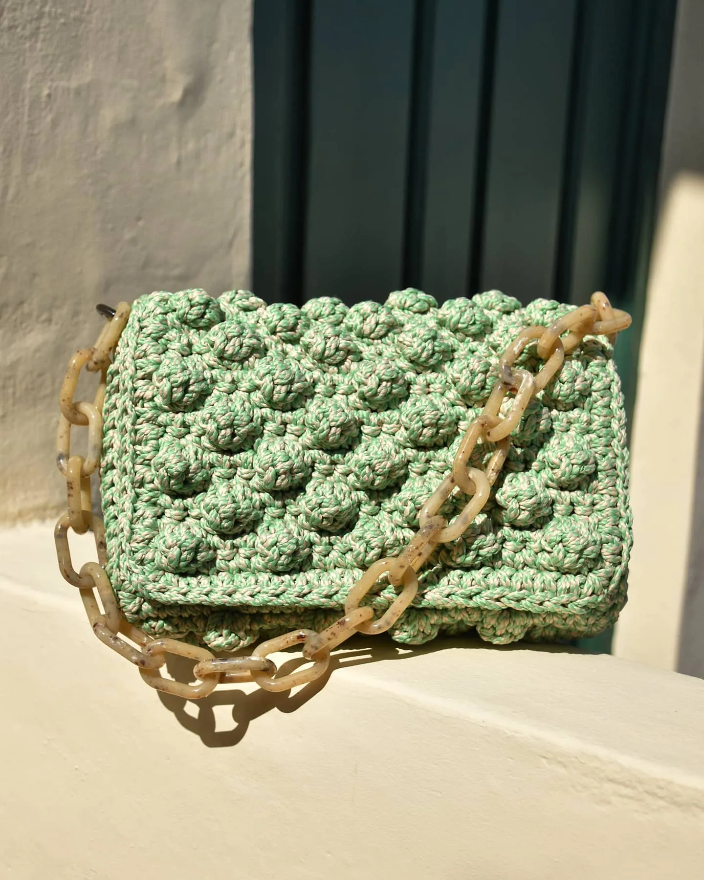 Lulu K Bubbles Bag - Mint/Nude