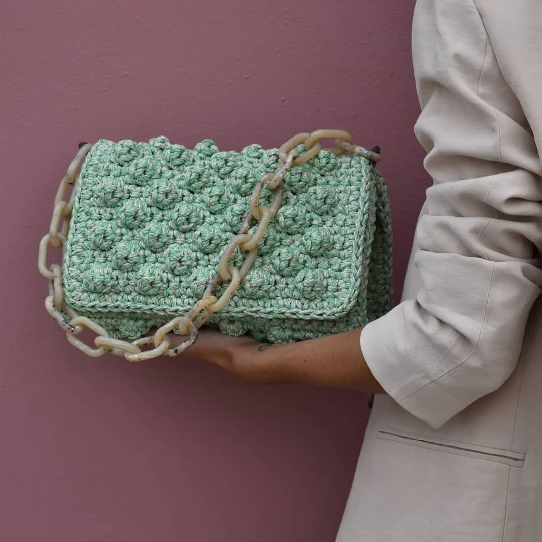 Lulu K Bubbles Bag - Mint/Nude