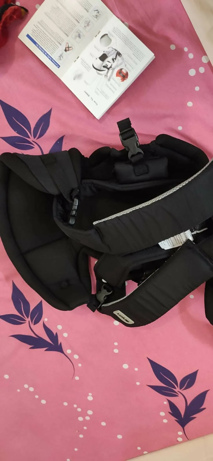 LUVLAP Blossom Baby Carrier - Black