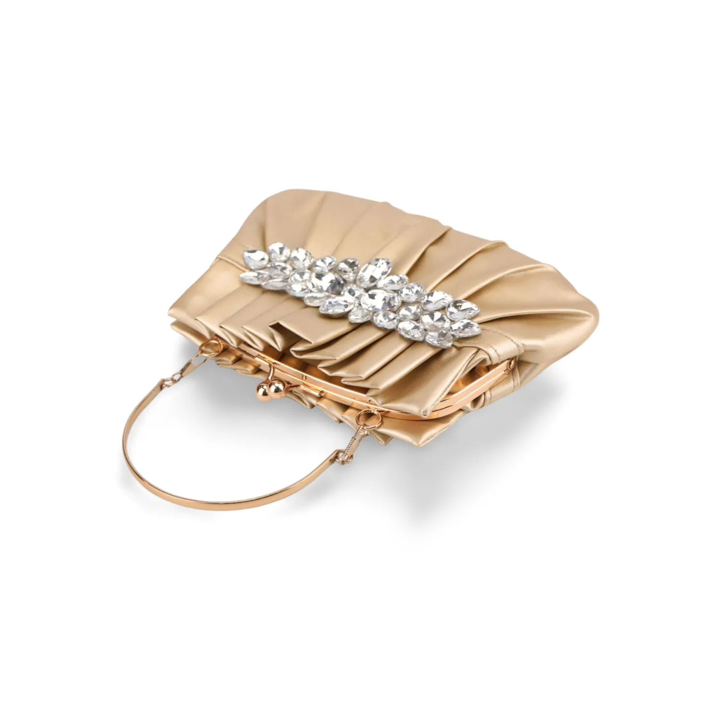 Luxury Clutch Bag Ladies Top Handle Diamond Decor Bags Purse