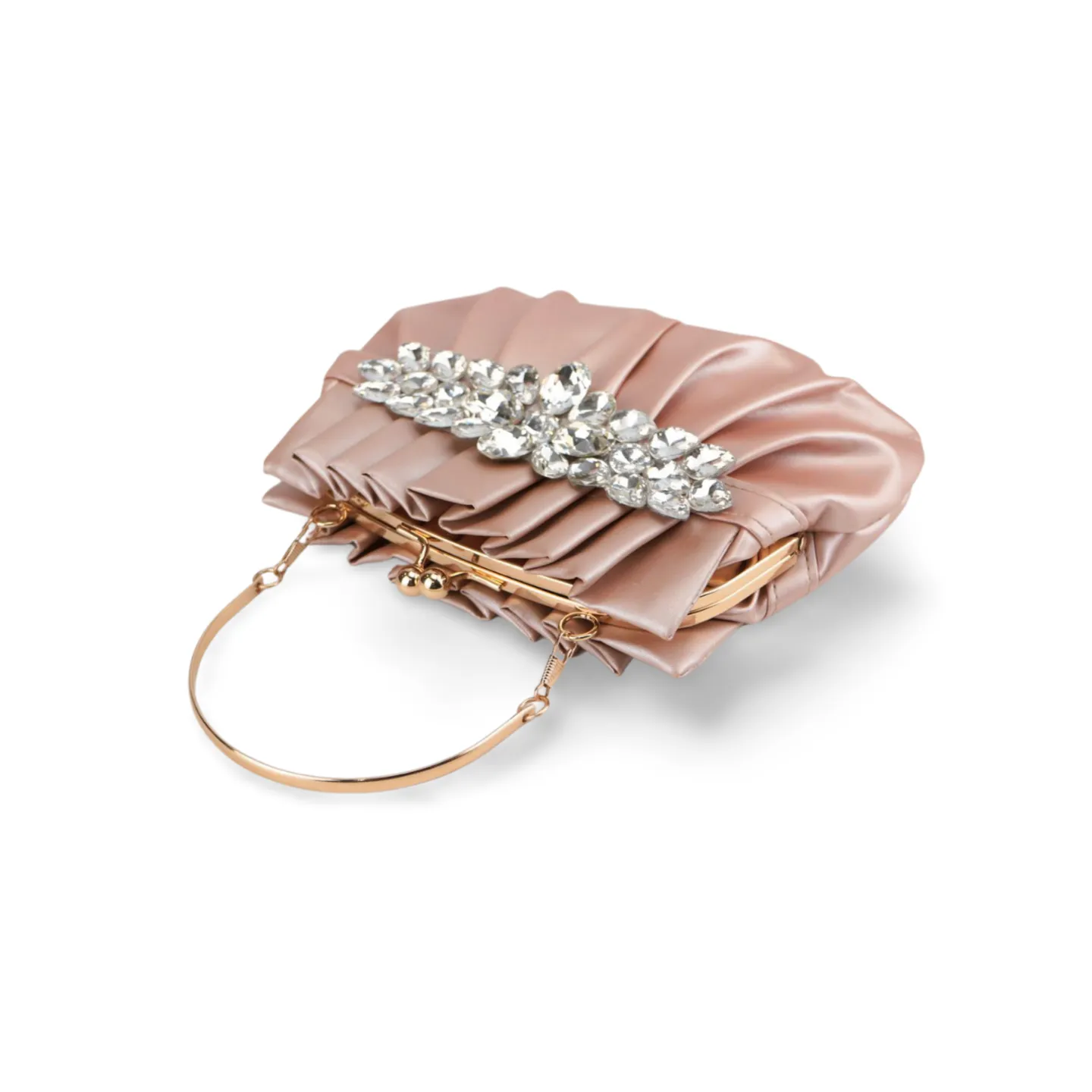 Luxury Clutch Bag Ladies Top Handle Diamond Decor Bags Purse