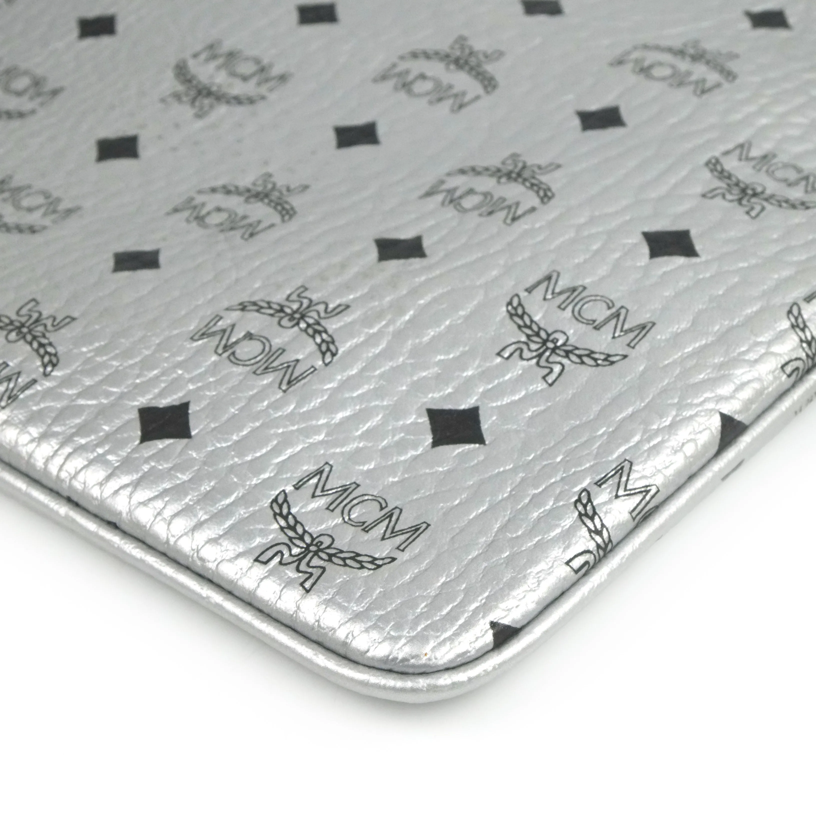 MCM Clutch Silver