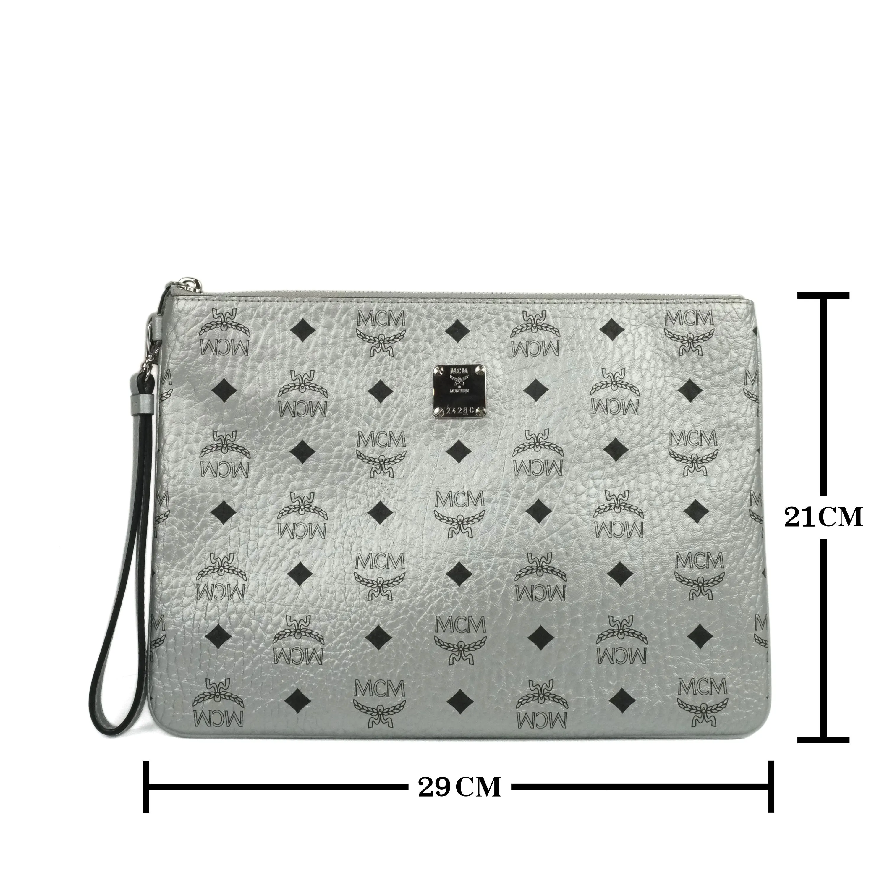 MCM Clutch Silver