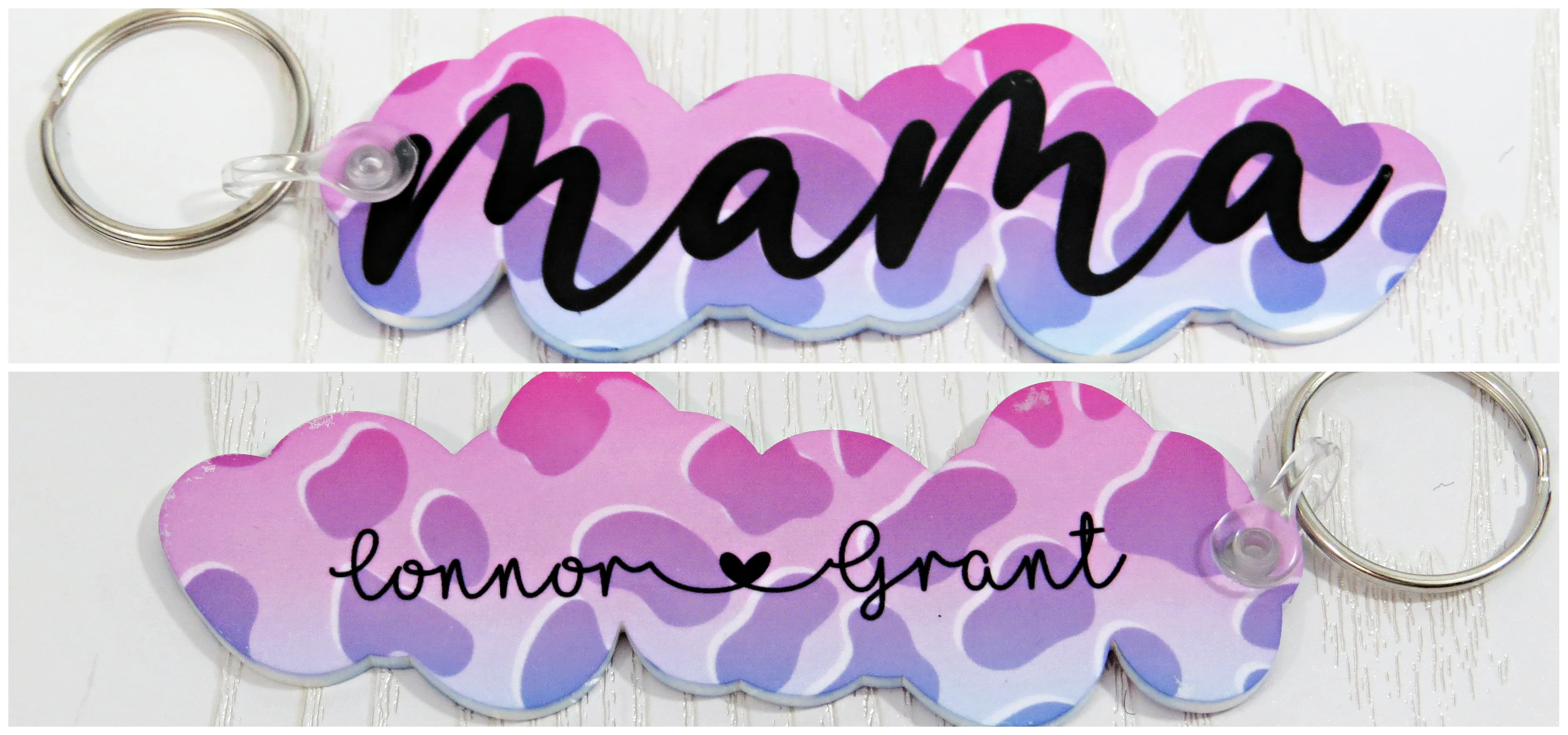 Mom Keychain Personalized with Kids Names - Rainbow Cheetah Print Keychain - Grandma - Mama - Mommy - Nana - Grandma - Mothers Day