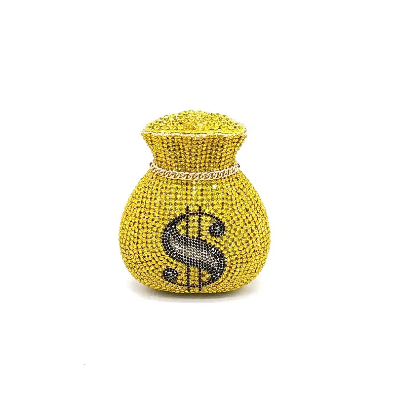 Money Bags Rich Dollar Clutch Purse Special Occasion Handbag