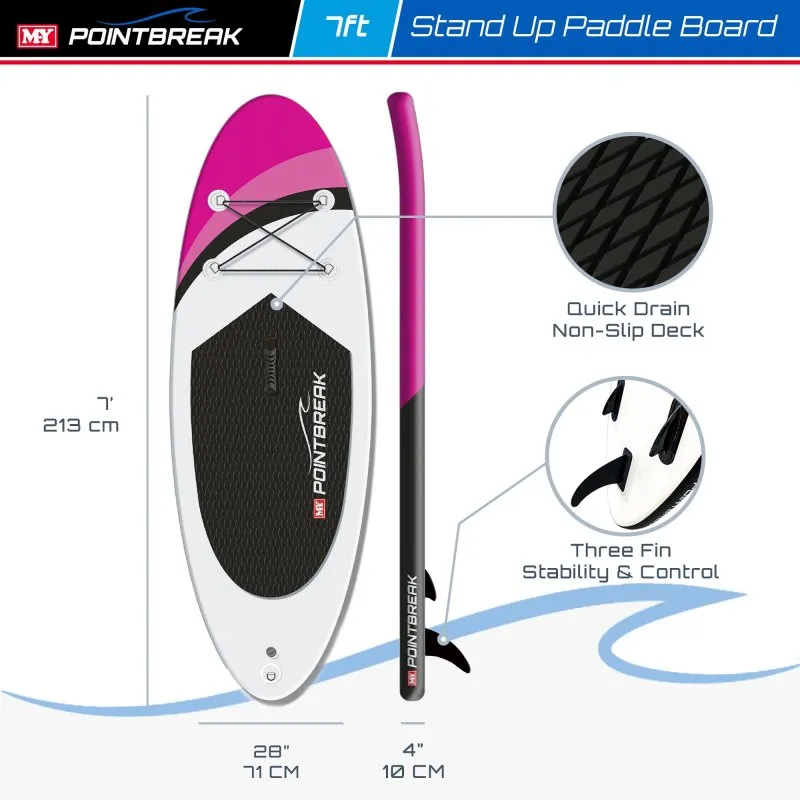 M.Y 7ft Pink Paddle Board Package