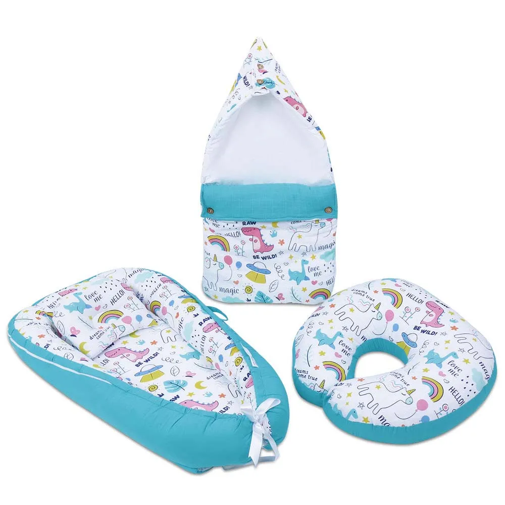 Mystic rainbow tale Muslin Carrier Nest / sleeping bag , 0-12 Months