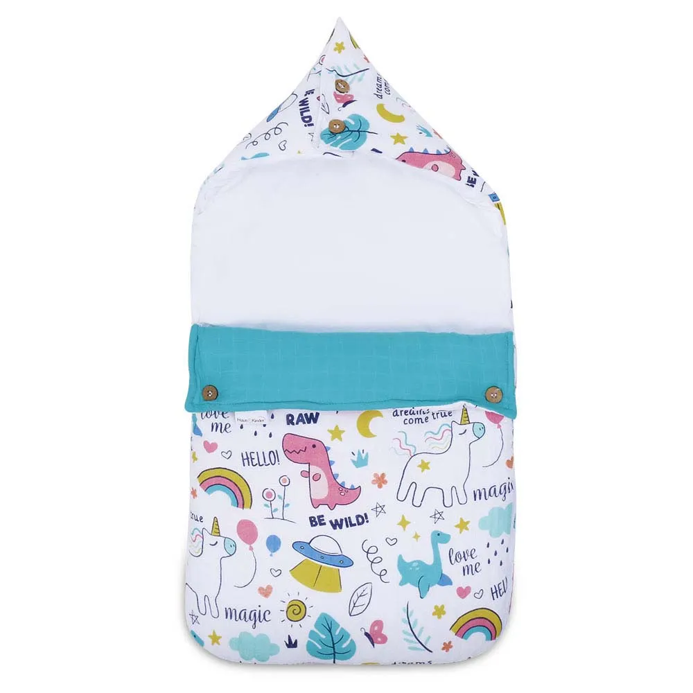 Mystic rainbow tale Muslin Carrier Nest / sleeping bag , 0-12 Months