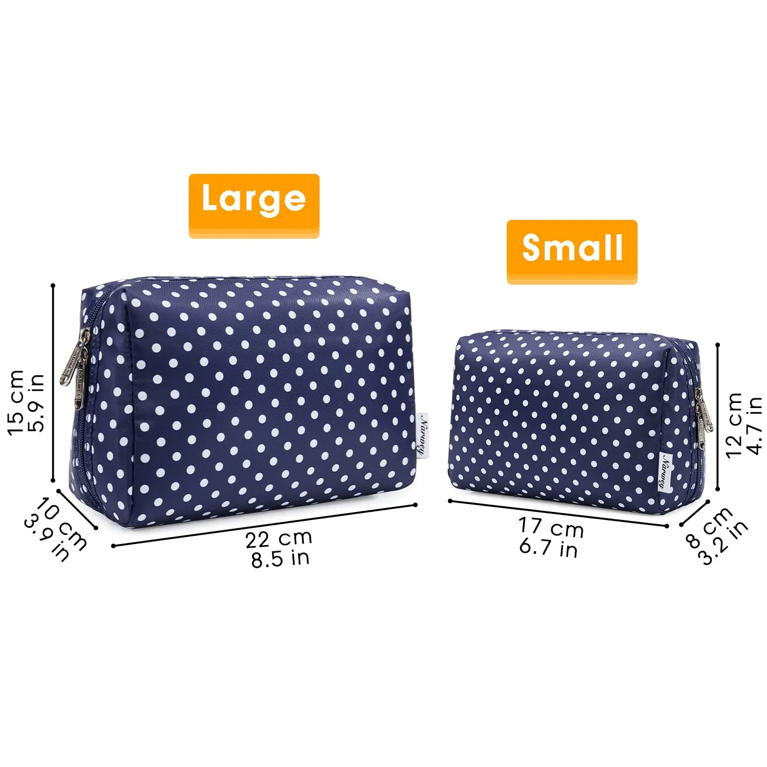 Narwey Travel Cosmetic Makeup Pouch For Women