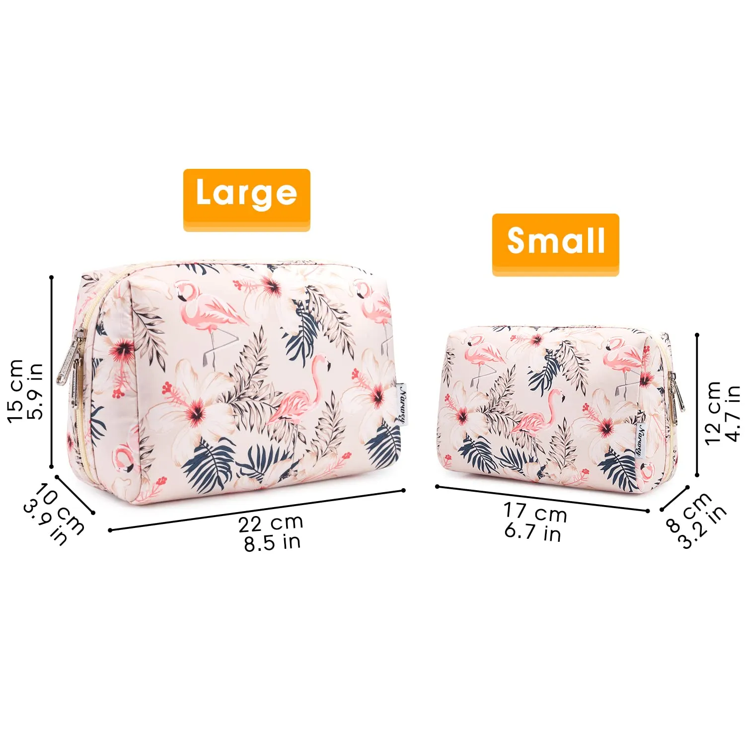 Narwey Travel Cosmetic Makeup Pouch For Women