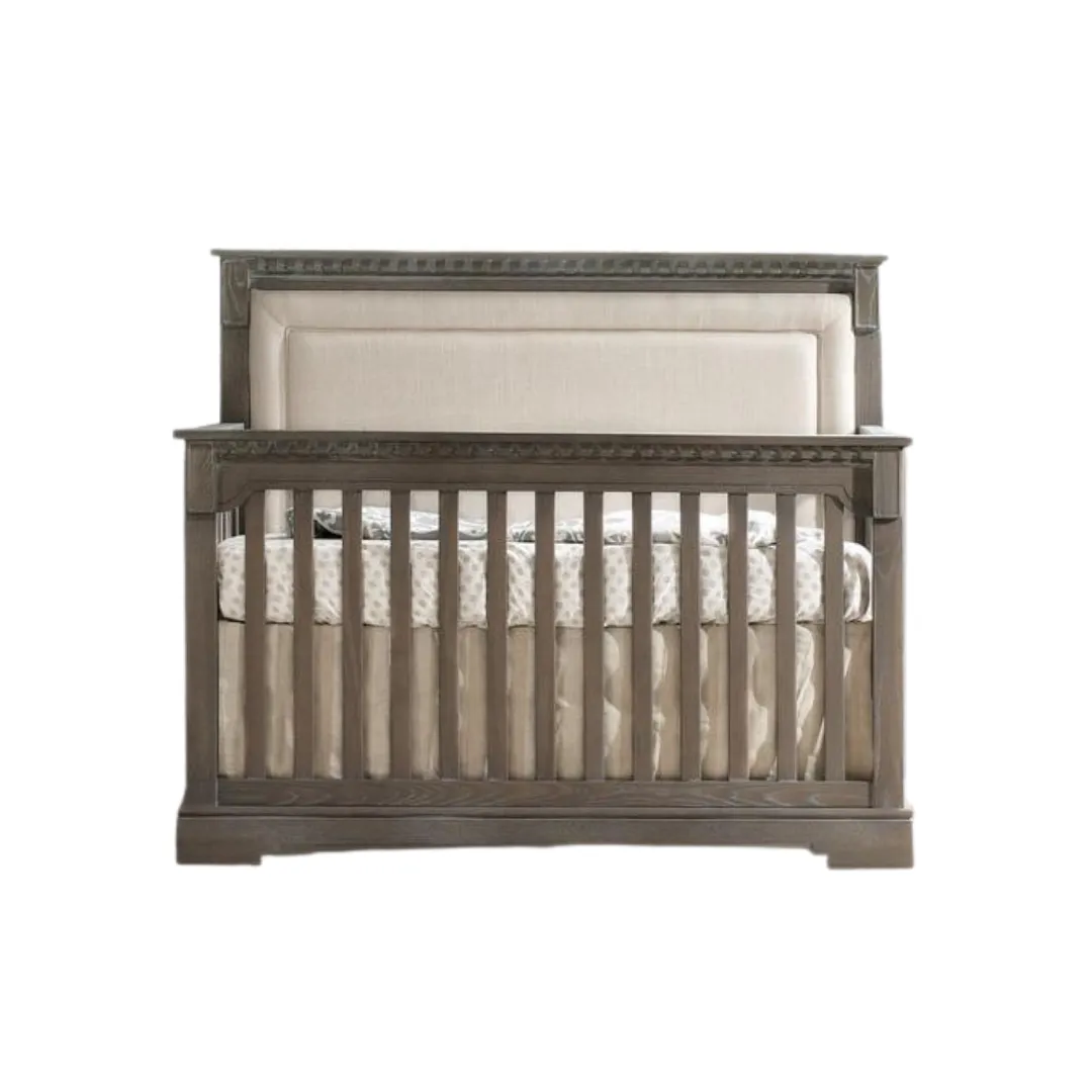 Natart Ithaca ''5-in-1'' Convertible Crib with Upholstered Panel