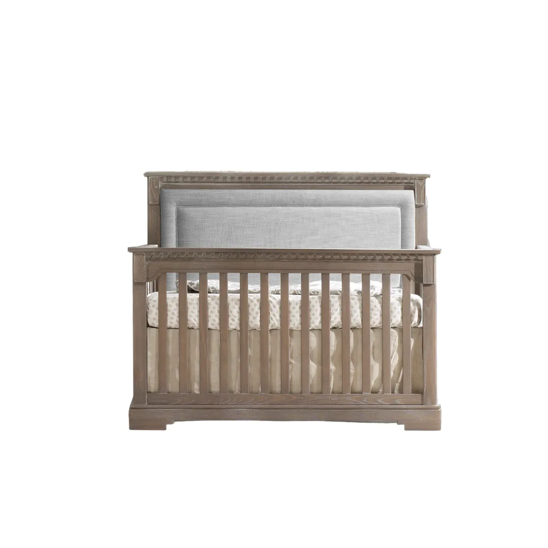 Natart Ithaca ''5-in-1'' Convertible Crib with Upholstered Panel