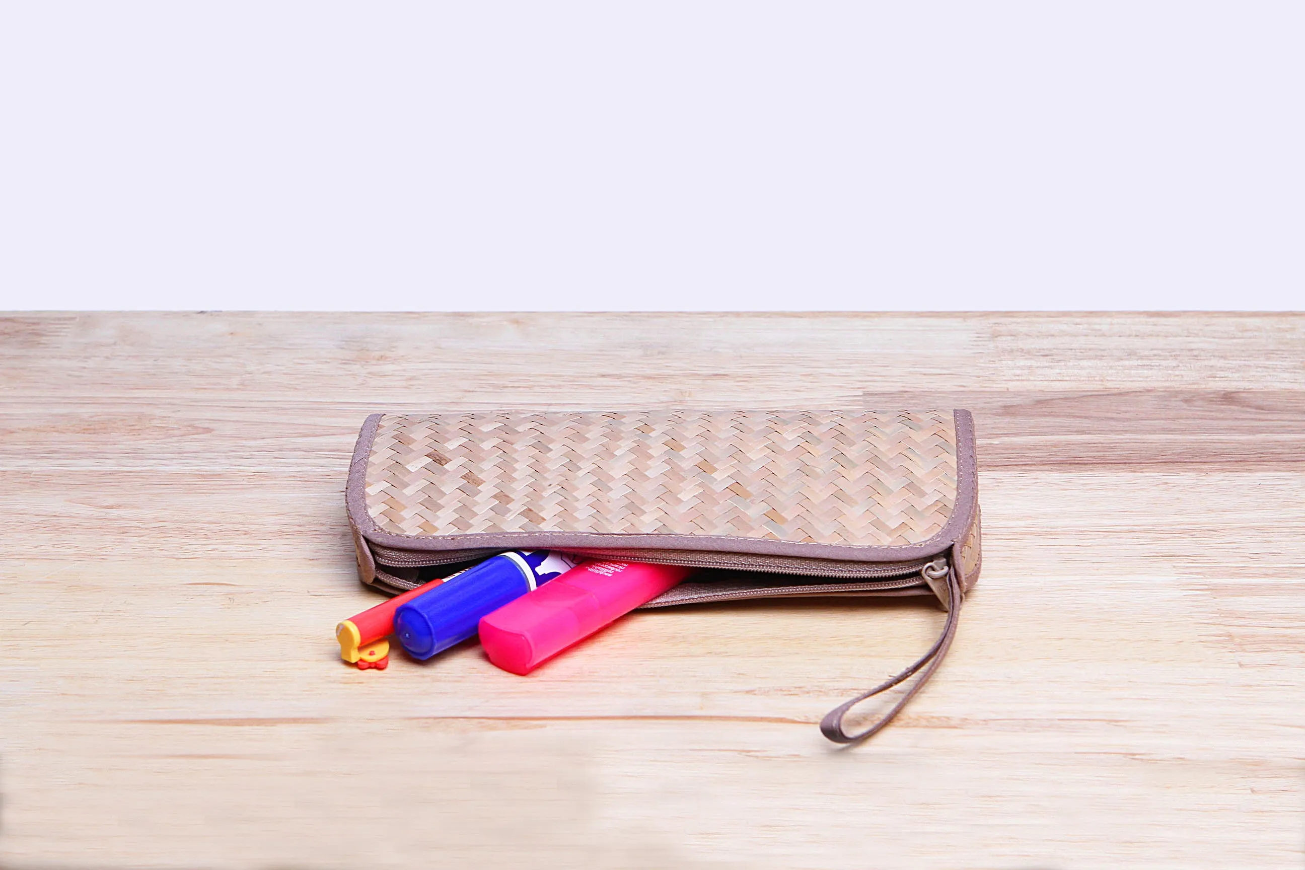 Nattira - Reed woven Pencil Bag