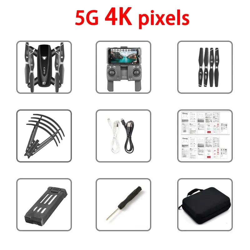 New Drone 4k HD Camera GPS Drone 5G WiFi FPV 1080P No Signal Return RC Helicopter Flight 20 Minutes Quadcopter Drone with Camera