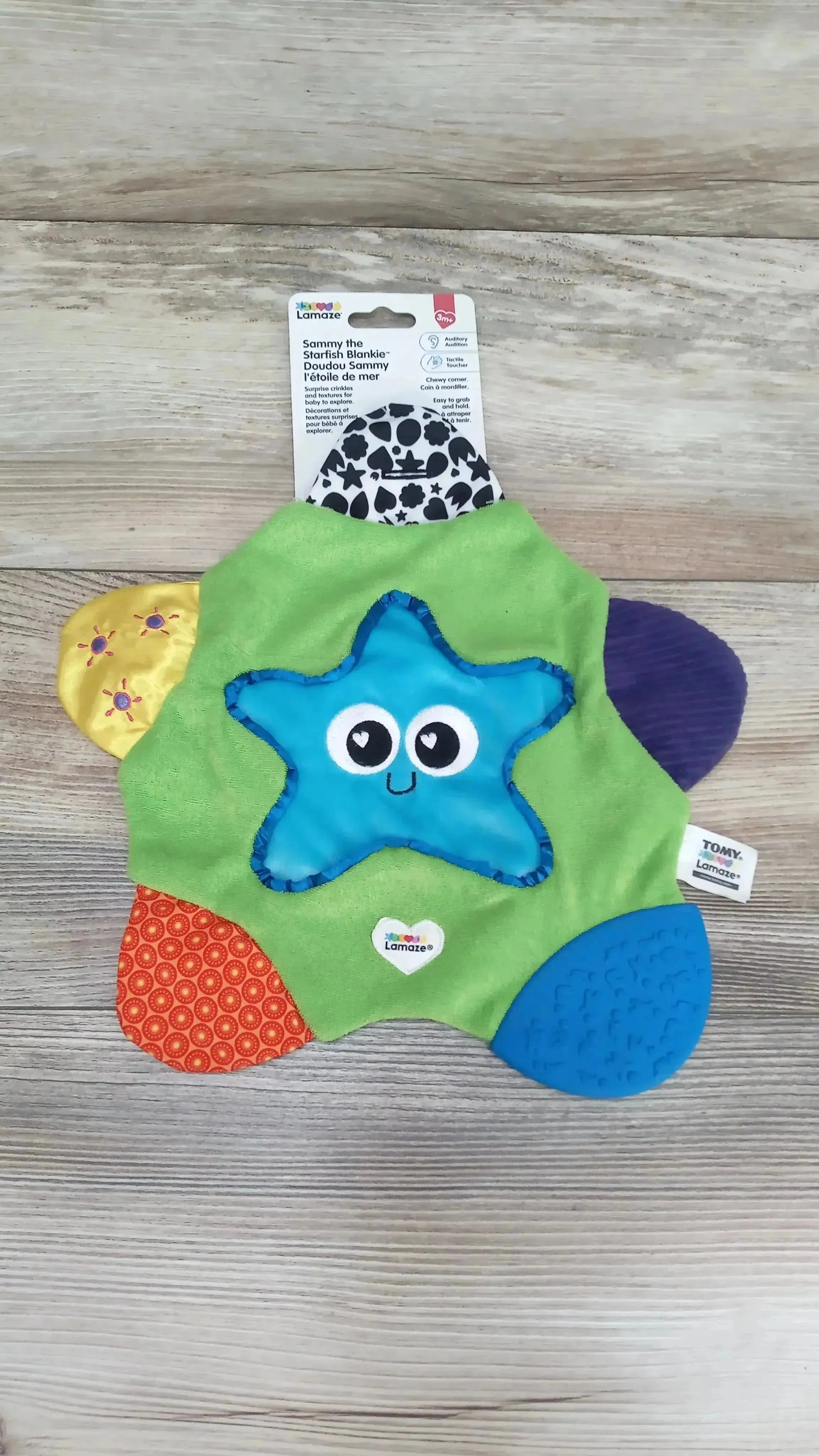 NEW Lamaze Sammy The Starfish Blankie Green