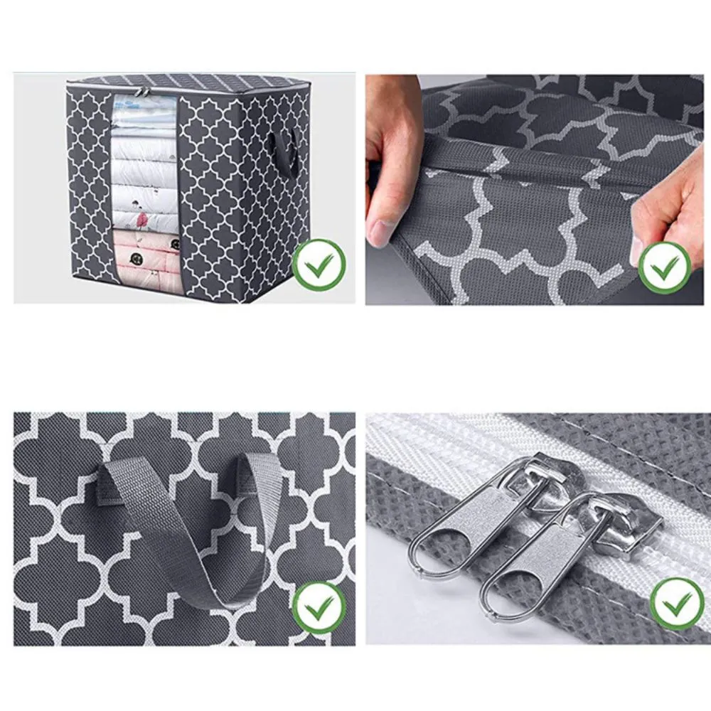 「❉New Year - 40% Off」Folding Dustproof Clothing Storage Bag (20.5'' x 14.6'' x 20.5'')