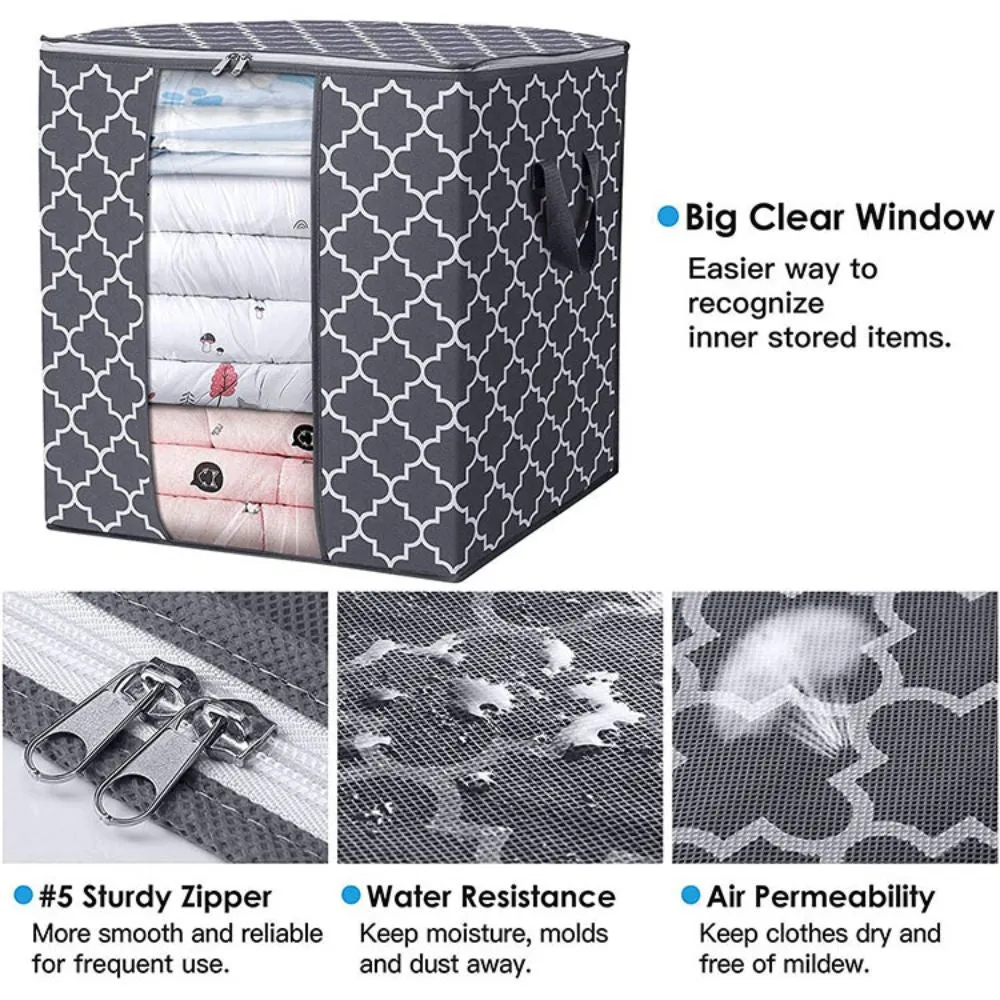 「❉New Year - 40% Off」Folding Dustproof Clothing Storage Bag (20.5'' x 14.6'' x 20.5'')