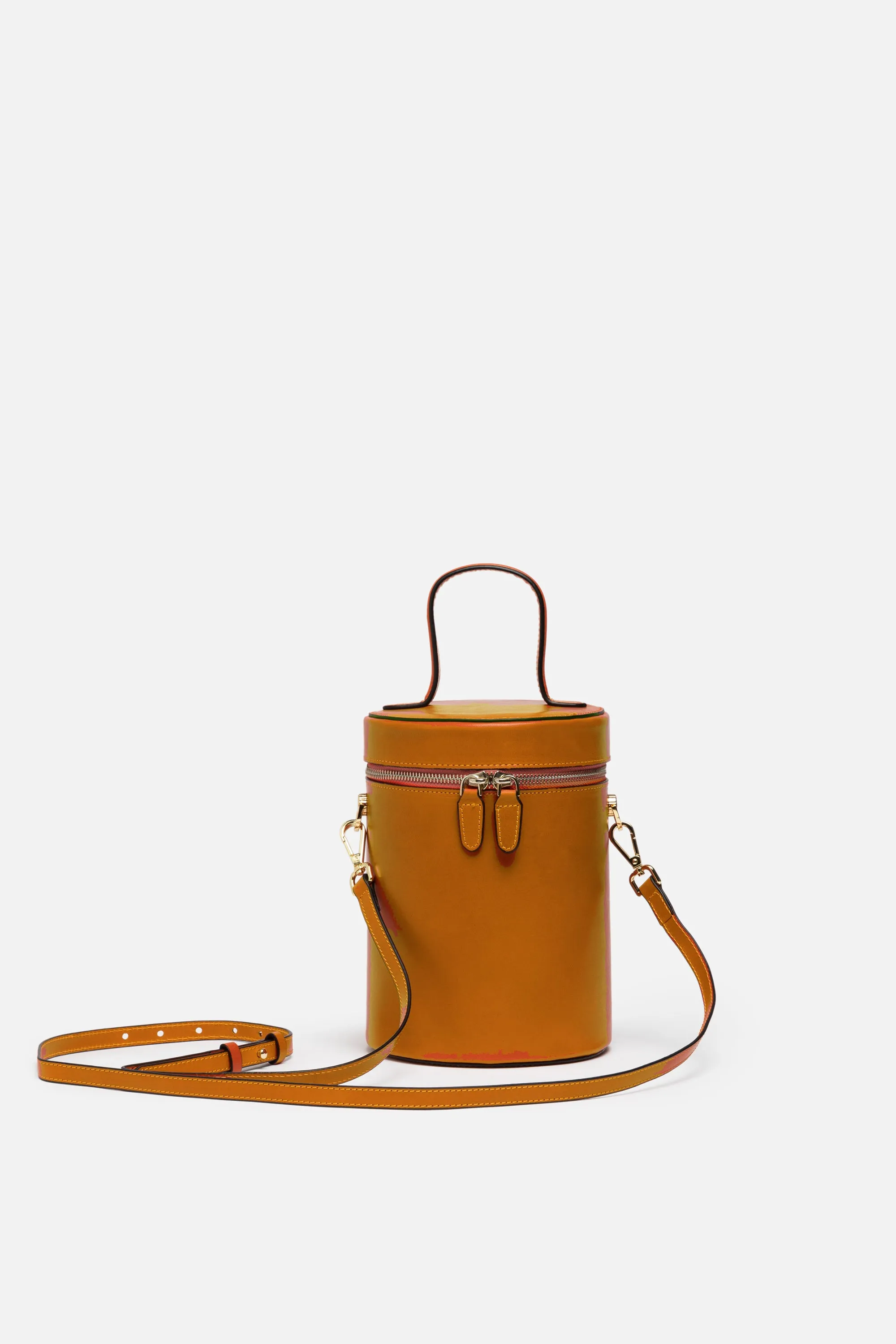 NOLA Bucket Leather Bag in Tan