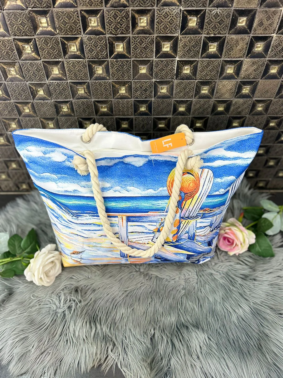 Ocean Blue  Beach bag