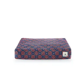 Ohpopdog Peranakan Inspired Baba Navy 150 Microbeads Dog Bed