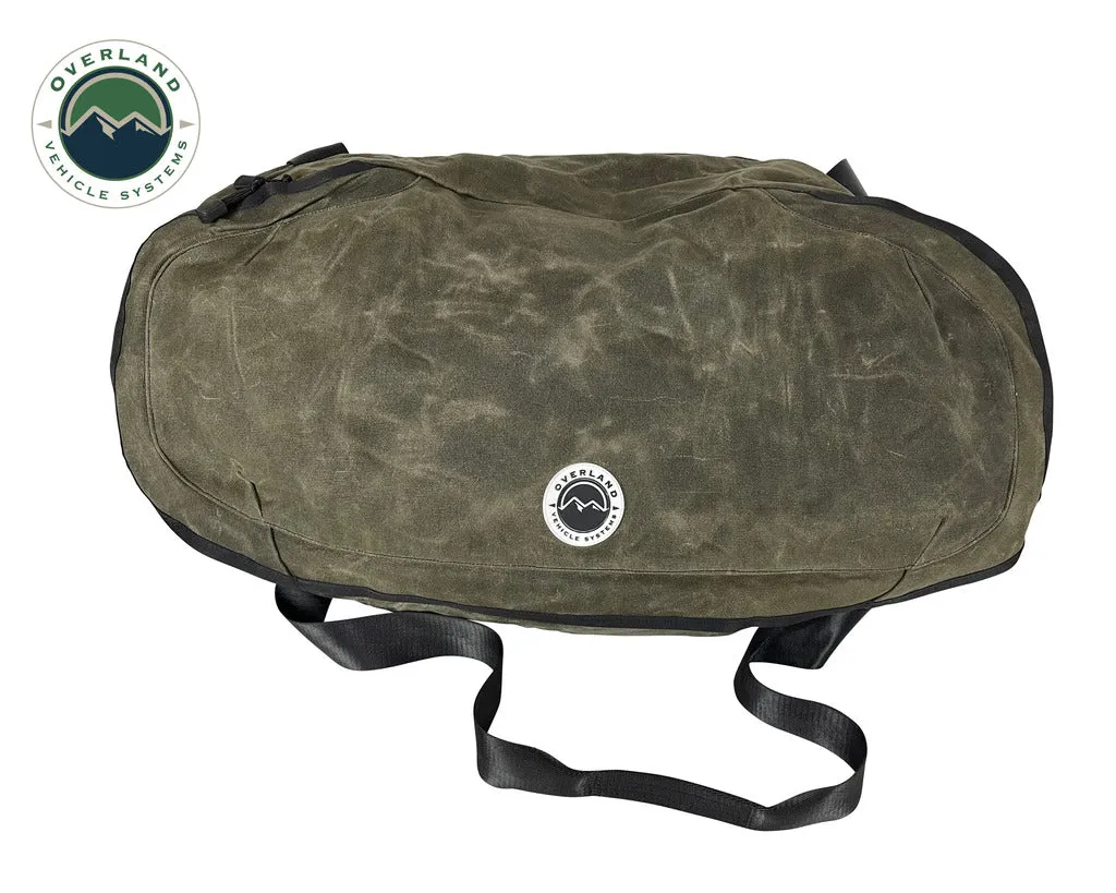 Overland Vehicle Systems Large Duffle With Handle And Straps - #16 Waxed Canvas