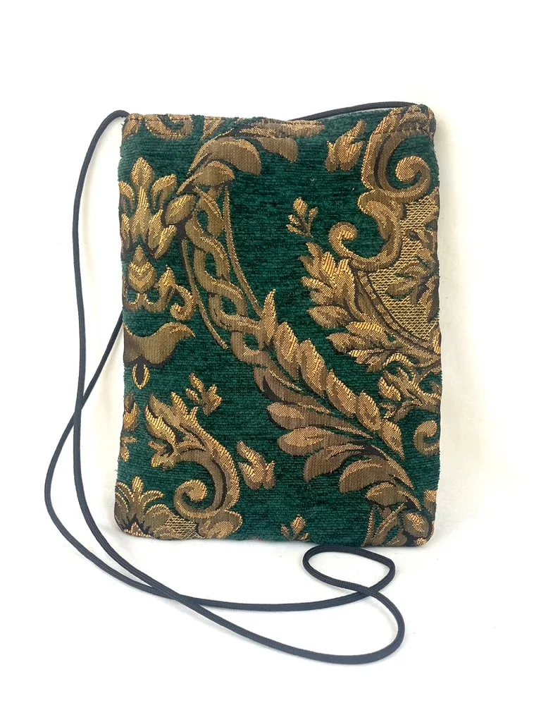 Patch Purse in Imperial Green Jacquard