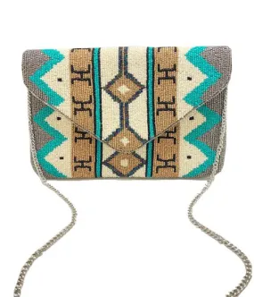 Pattern Beaded Clutch