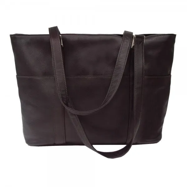 Piel Leather Computer Tote Bag Assorted Colors