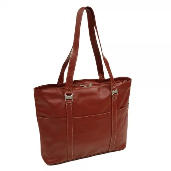 Piel Leather Computer Tote Bag Assorted Colors