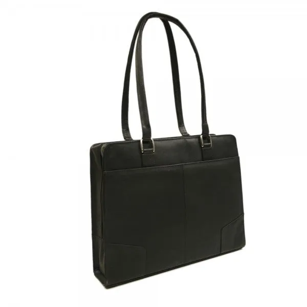 Piel Leather Hardside Shoulder Tote Bag