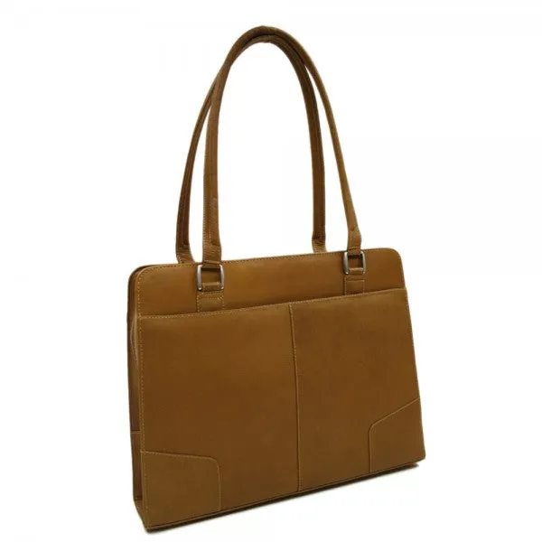 Piel Leather Hardside Shoulder Tote Bag