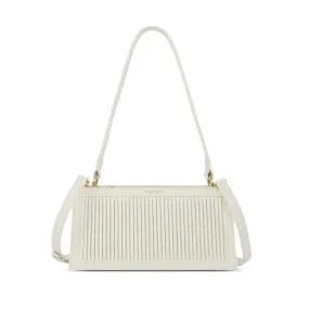 Pleated Cream Handbag