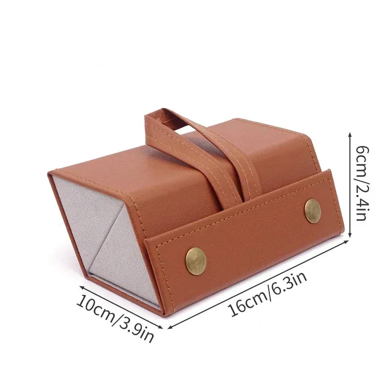 Portable Glasses Organizer 3/5Grids Multi-slot Eyeglasses Storage Display Travel Folding Sunglasses PU Leather Case Home Storage