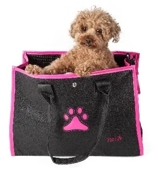 'Posh Paw' Leatherette Pet Carrier