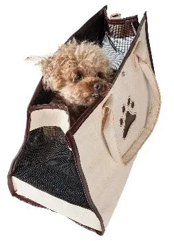 'Posh Paw' Leatherette Pet Carrier