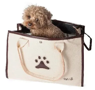 'Posh Paw' Leatherette Pet Carrier