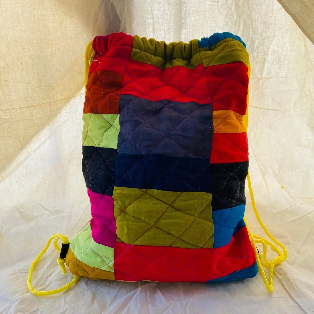 Quilted Drawstring Bag