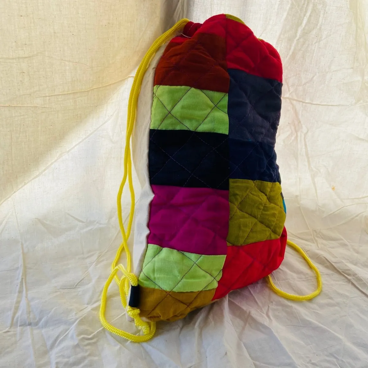 Quilted Drawstring Bag