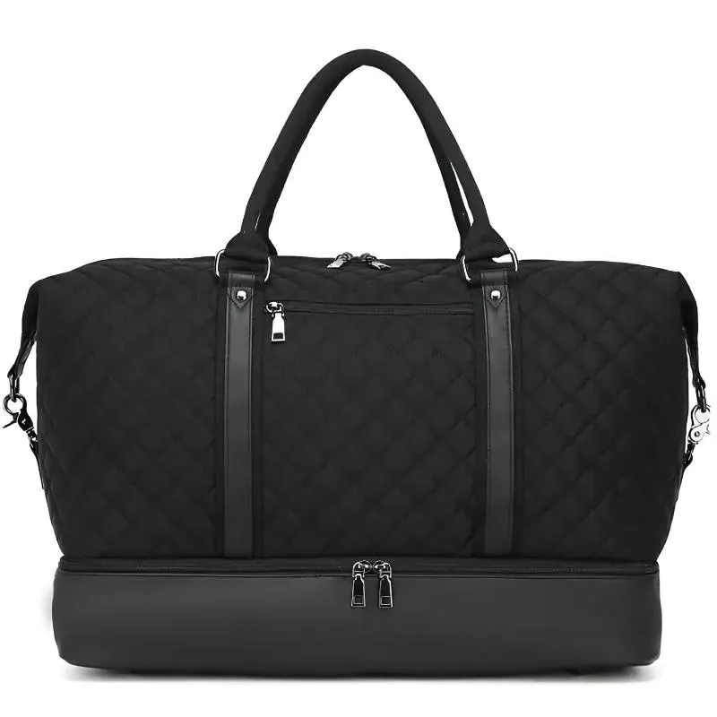 Quilted Travel Duffle Bag