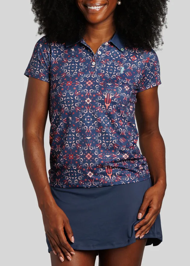 Raise The Roof Women's Polo | Navy