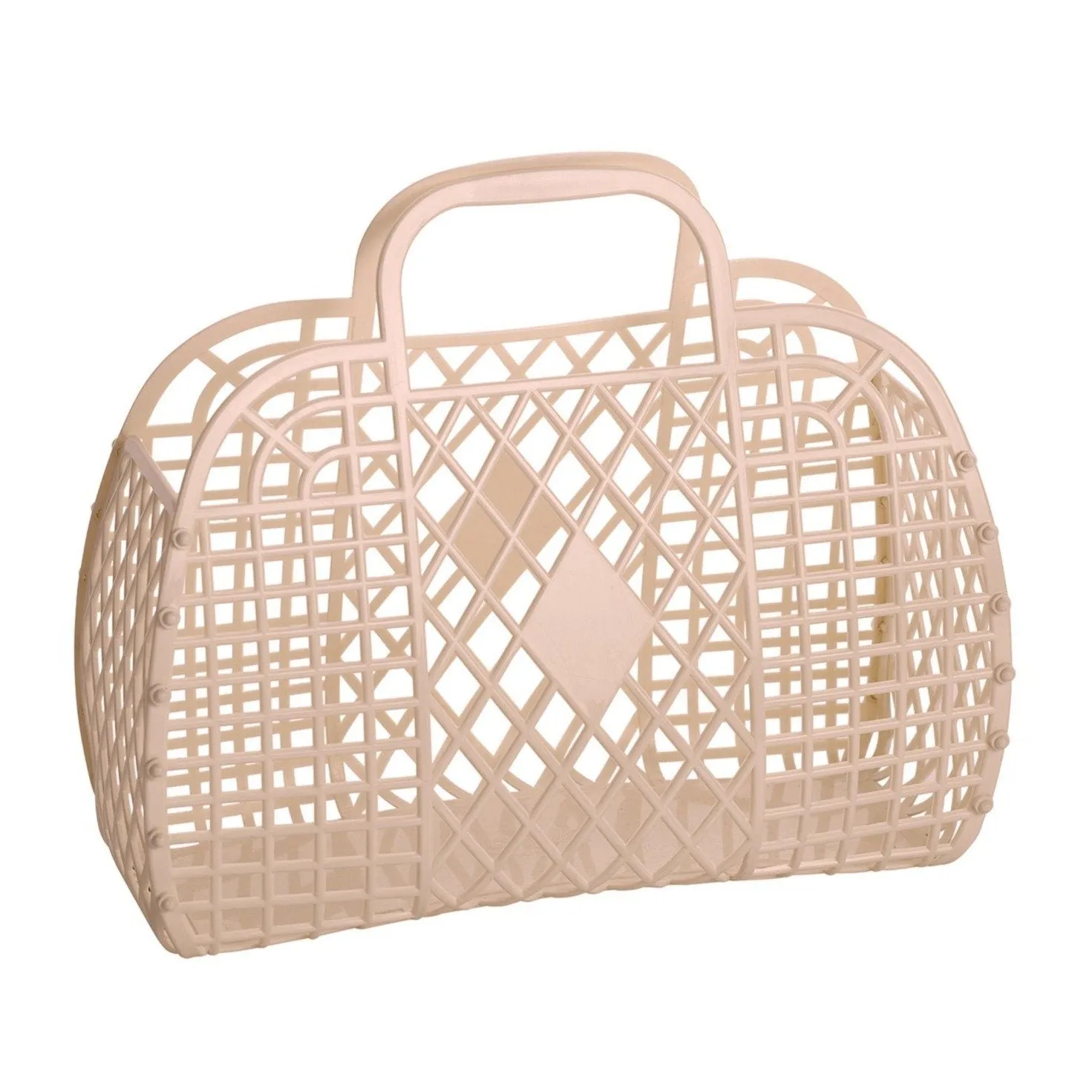 Retro Basket - Large Latte