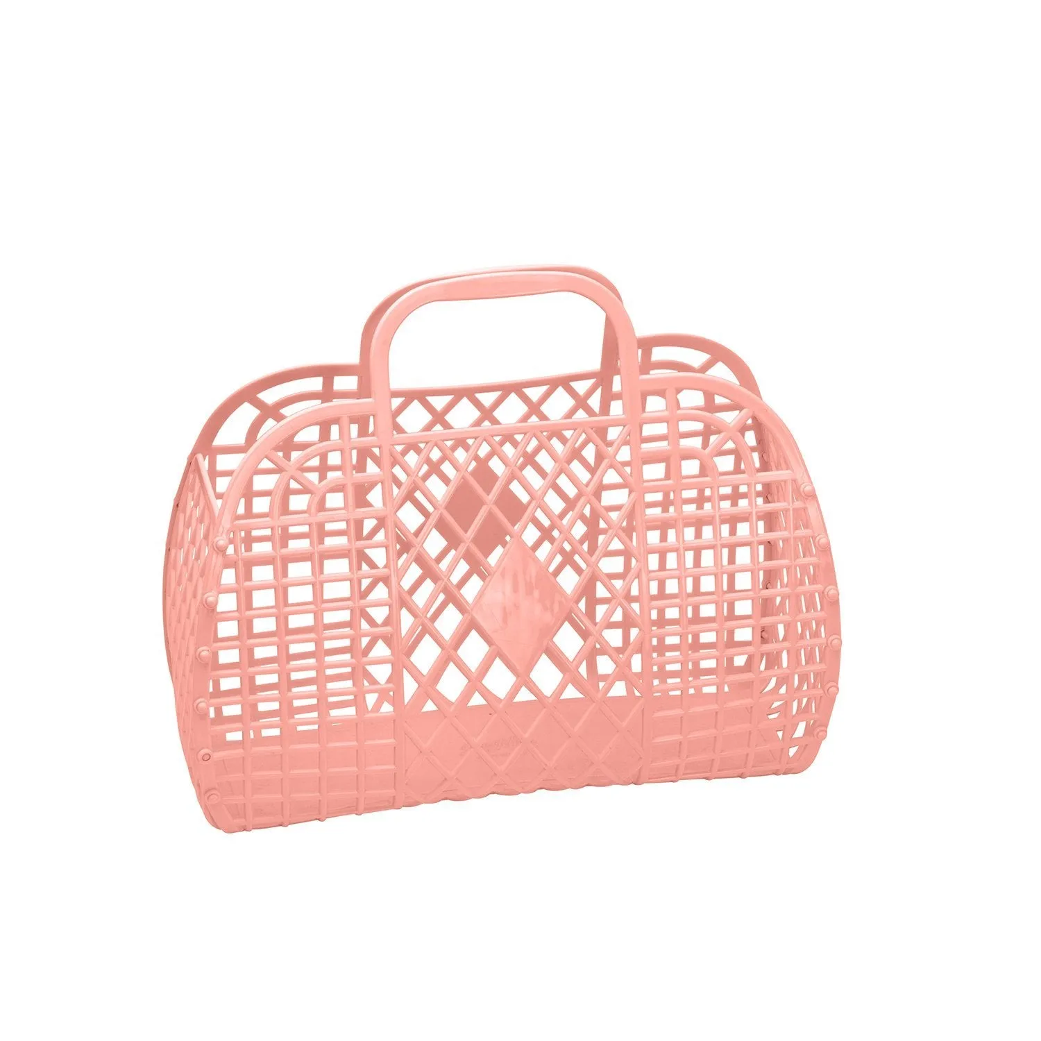 Retro Basket - Large Peach