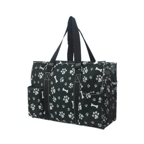 Round Of a Paws NGIL Zippered Caddy Organizer Tote Bag