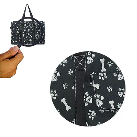 Round Of a Paws NGIL Zippered Caddy Organizer Tote Bag