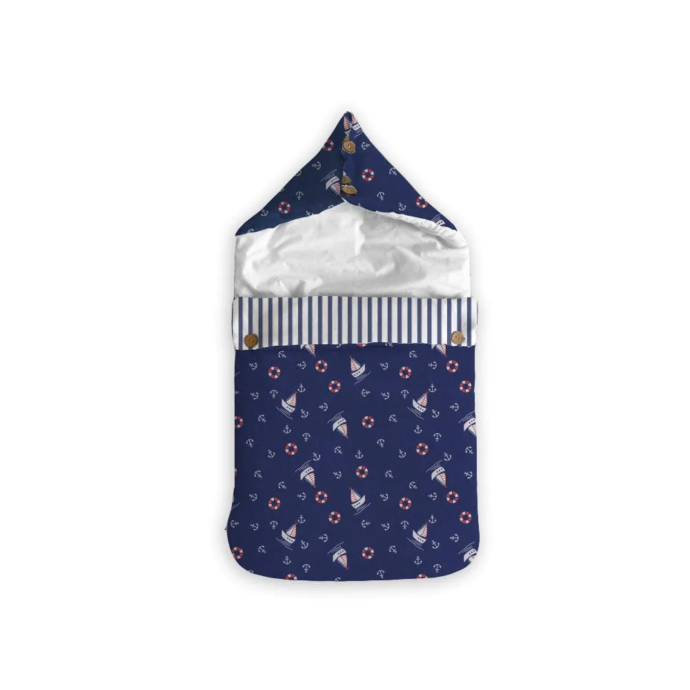 Sea's the day Muslin Carrier Nest / sleeping bag , 0-12 Months