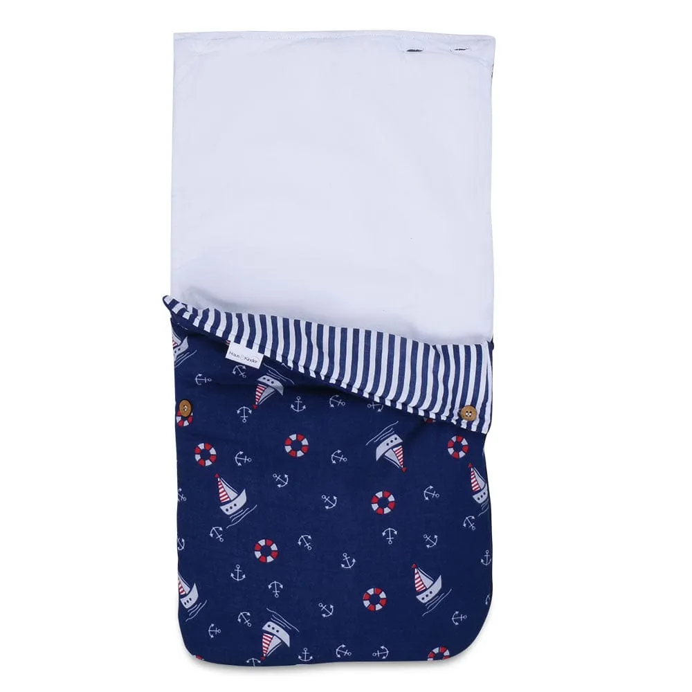 Sea's the day Muslin Carrier Nest / sleeping bag , 0-12 Months